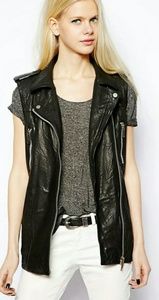 polo jacket leather new great condition